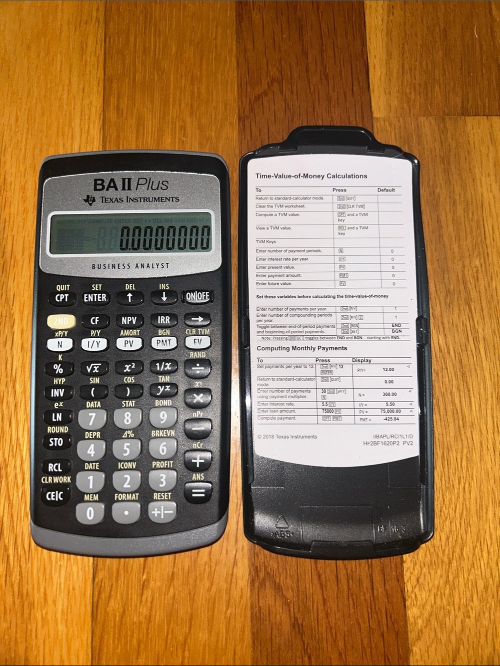 Texas Instruments BA II Plus Calculator - Picture 2 of 3
